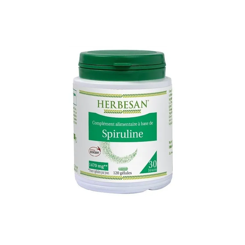 Herbesan Spiruline 120 Gélules