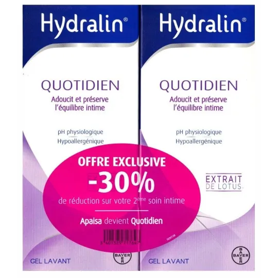 Hydralin Quotidien 2x400ml Hydralin Quotidien 2x400ml