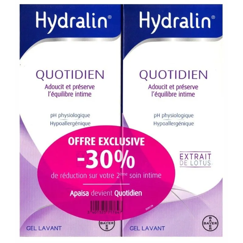Hydralin Quotidien 2x400ml Hydralin Quotidien 2x400ml