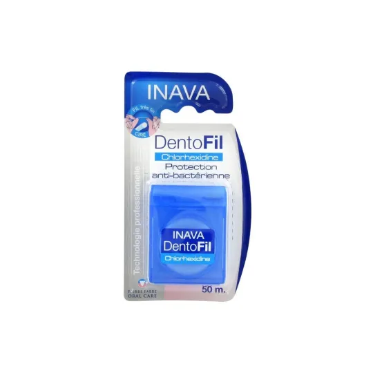 Inava Fil Dentaire Anti-Bactérien 50 mètres Inava Fil Dentaire Anti-Bactérien 50 mètres