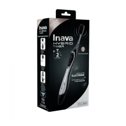 Inava Hybrid Timer Brosse à Dents Electrique-Noir