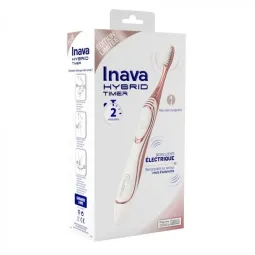 Inava Hybrid Timer Brosse à Dents Electrique-Rose