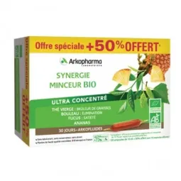 Arkofluides Bio Synergie Minceur Vegan 30 Ampoules