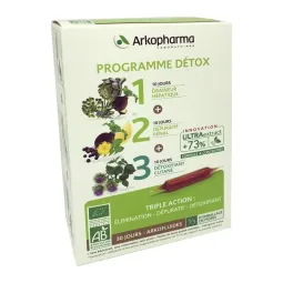 Arkofluides Programme Détox Bio 30 ampoules