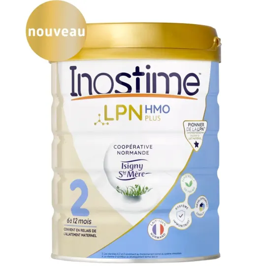 Inostime LPN HMO Plus Lait 2 de 6 à 12 mois 800g Inostime LPN HMO Plus Lait 2 de 6 à 12 mois 800g
