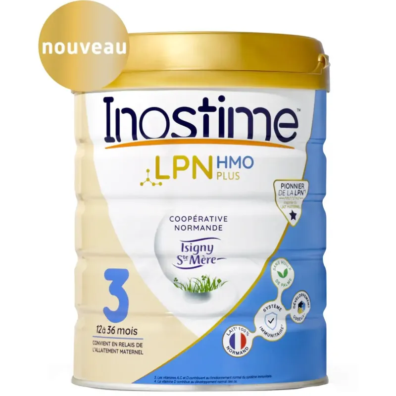 Inostime LPN HMO Plus Lait 3 de 12 à 36 mois 800g Inostime LPN HMO Plus Lait 3 de 12 à 36 mois 800g