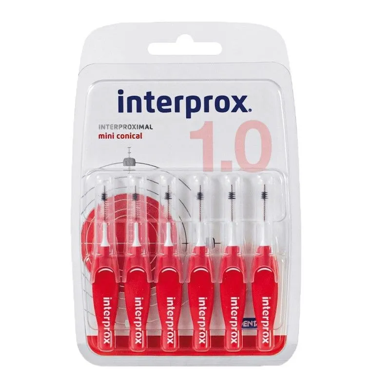 Interprox Mini Conical Rouge 1mm x6 Interprox Mini Conical Rouge 1mm x6