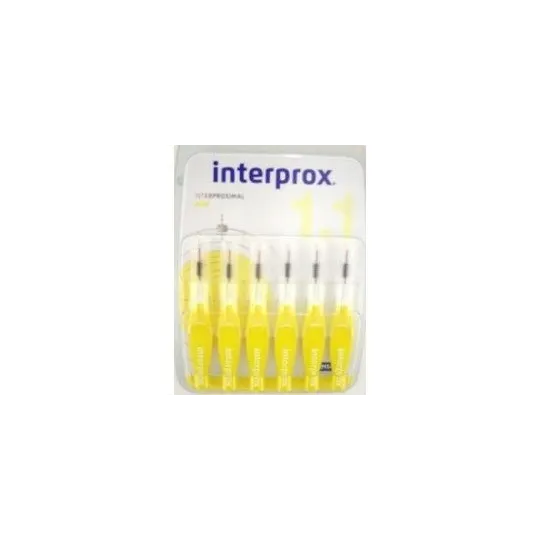 Interprox Mini Jaune 1.1mm x6 Interprox Mini Jaune 1.1mm x6