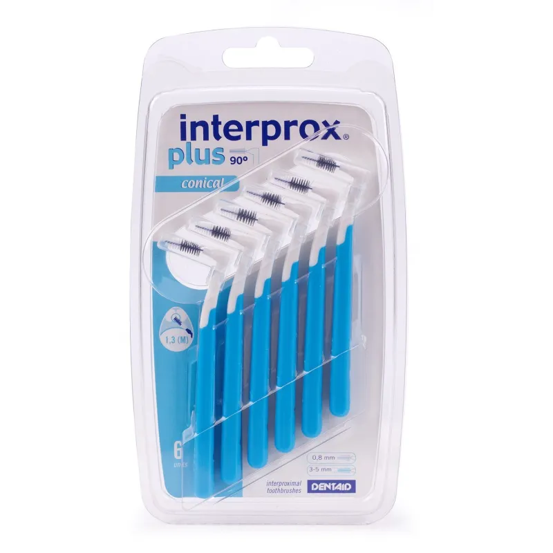 Interprox Plus Conique Bleu 1.3 mm x6 Interprox Plus Conique Bleu 1.3 mm x6