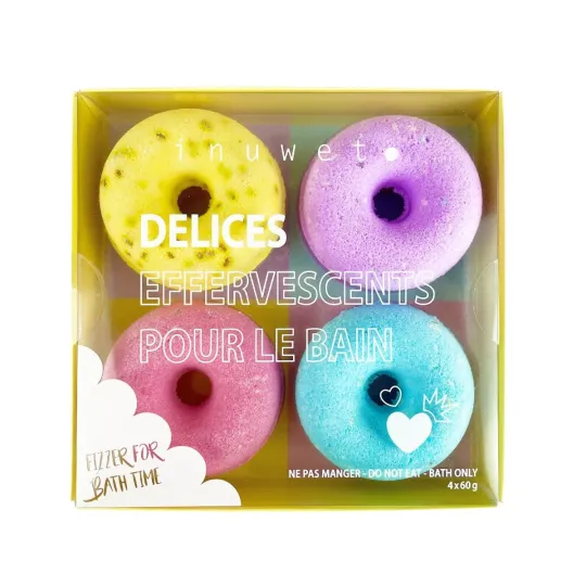 Inuwet Délices Effervescents pour le Bain 4X60g