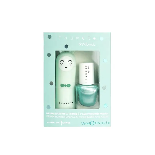 Inuwet Duo Baumes Lèvres Pomme 3.5g + Vernis Turquoise 5ml Inuwet Duo Baumes Lèvres Pomme 3.5g + Vernis Turquoise 5ml