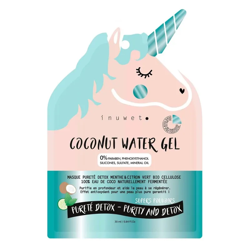 Inuwet Masque Pureté Détox Menthe & Citron Vert Bio 30ml