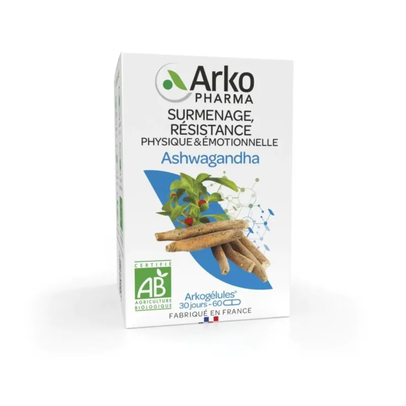 Arkogélules Bio Ashwagandha Bio Vegan 60 gélules