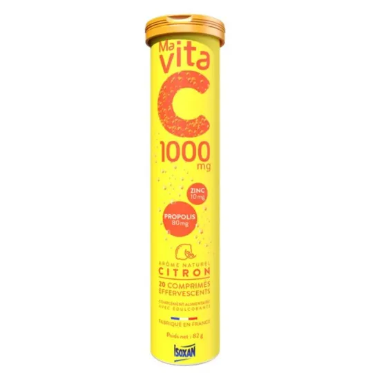 Isoxan Ma Vita C 1000mg 20 comprimés Effervescents Isoxan Ma Vita C 1000mg 20 comprimés Effervescents