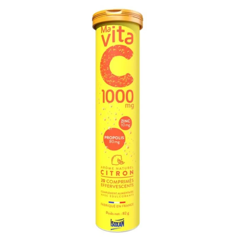Isoxan Ma Vita C 1000mg 20 comprimés Effervescents Isoxan Ma Vita C 1000mg 20 comprimés Effervescents