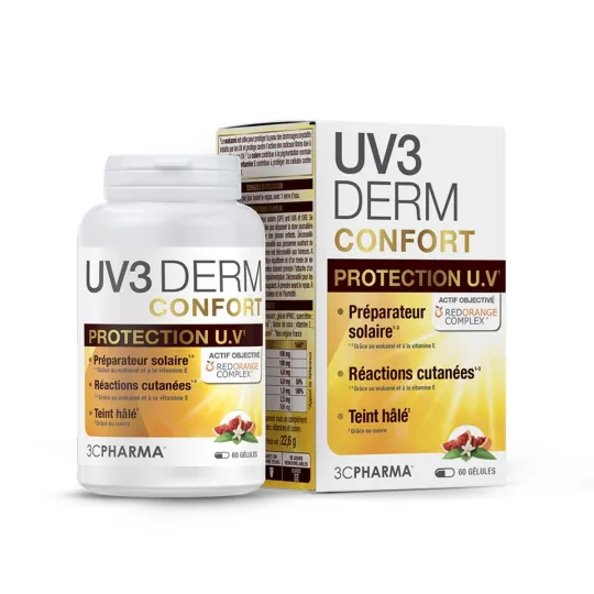 3 C Pharma UV3 Derm Confort Protection UV 60 gélules 3 C Pharma UV3 Derm Confort Protection UV 60 gélules