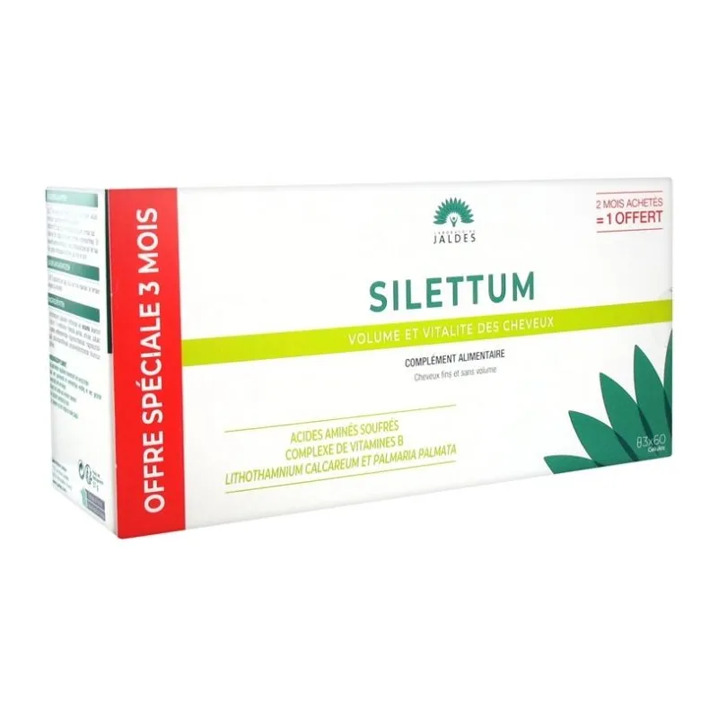 Jaldes Silettum 60 capsules Lot de 2 + 1 Gratuit