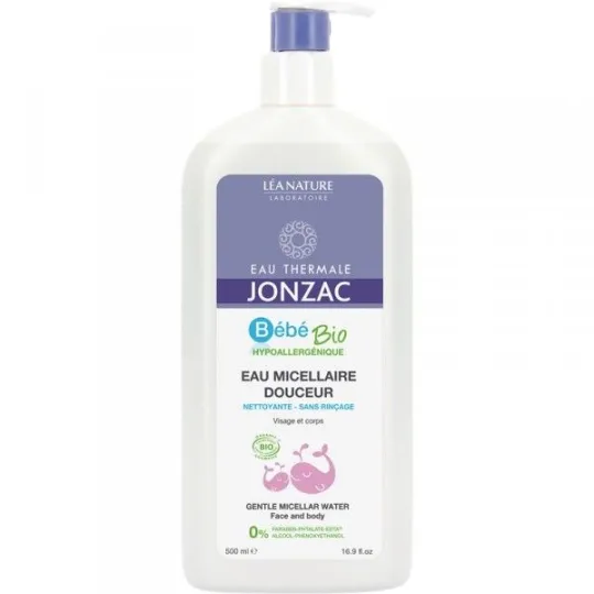Jonzac Bébé Bio Eau Micellaire Douceur Vegan 500ml Jonzac Bébé Bio Eau Micellaire Douceur Vegan 500ml