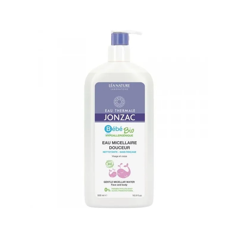 Jonzac Bébé Bio Eau Micellaire Douceur Vegan 500ml Jonzac Bébé Bio Eau Micellaire Douceur Vegan 500ml