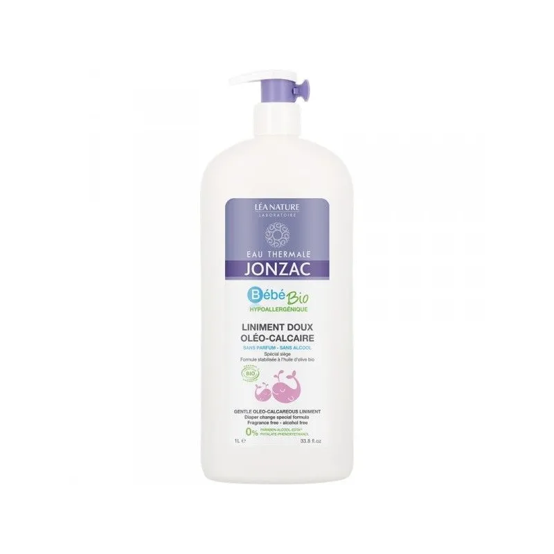 Jonzac Bébé Bio Liniment Doux Oléo-Calcaire Vegan 1 litre