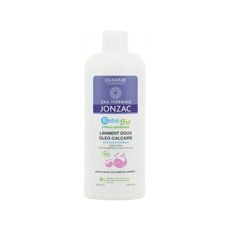 Jonzac Bébé Bio Liniment Doux Oléo-Calcaire Vegan 500ml Jonzac Bébé Bio Liniment Doux Oléo-Calcaire Vegan 500ml