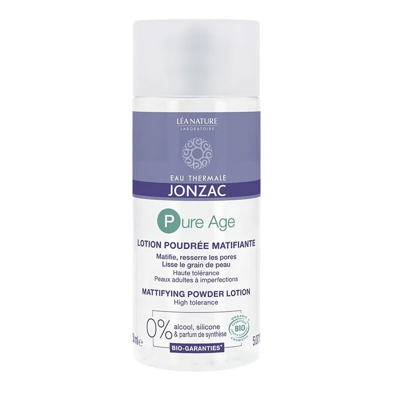Jonzac Pure Age Lotion Poudrée Matifiante Bio Vegan 150ml