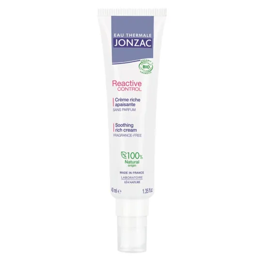 Jonzac Reactive Control Crème Riche Apaisante Bio 40ml Jonzac Reactive Control Crème Riche Apaisante Bio 40ml