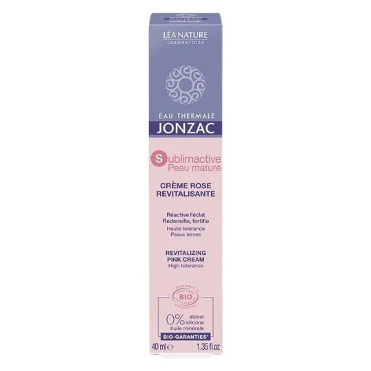 Jonzac Sublimactive Peau Mature Crème Rose Bio 40ml