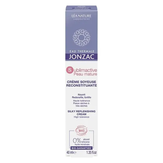 Jonzac Sublimactive Peau Mature Crème Soyeuse Bio 40ml Jonzac Sublimactive Peau Mature Crème Soyeuse Bio 40ml