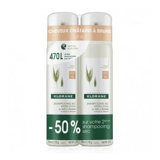 Klorane Avoine Shampooing Sec au Lait d'Avoine Cheveux Chatain Klorane Avoine Shampooing Sec au Lait d'Avoine Cheveux Chatain