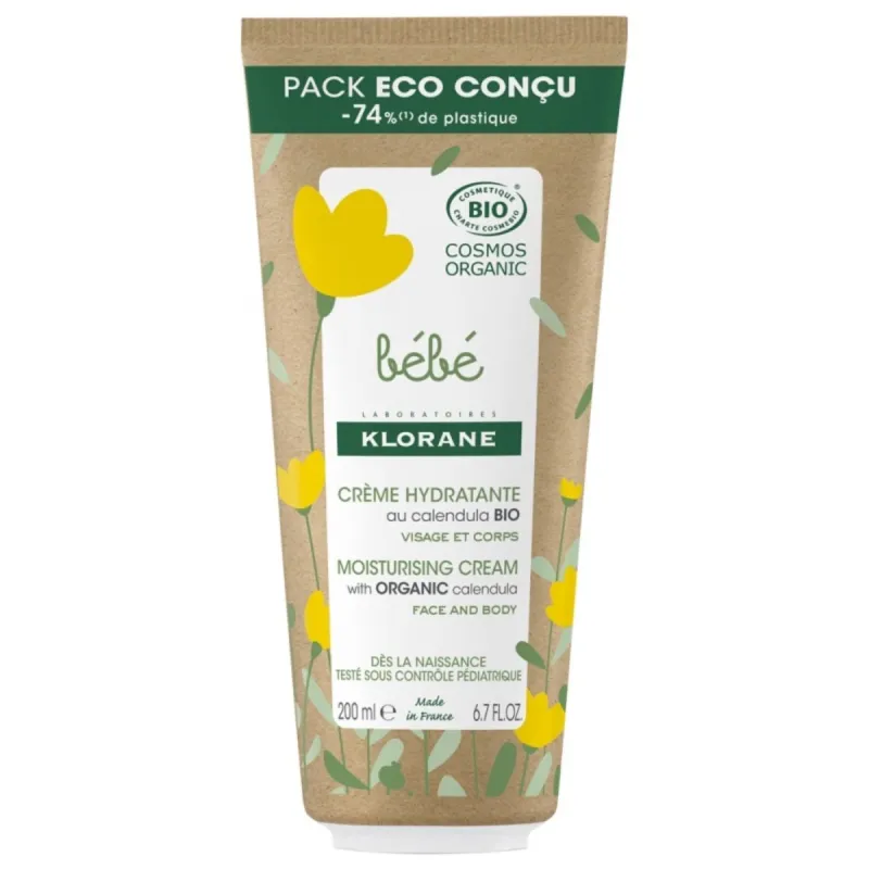 Klorane Bébé Crème Hydratante au Calendula Bio 200ml Klorane Bébé Crème Hydratante au Calendula Bio 200ml