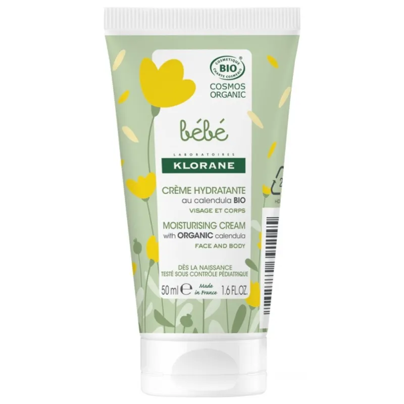 Klorane Bébé Crème Hydratante au Calendula Bio 50ml Klorane Bébé Crème Hydratante au Calendula Bio 50ml