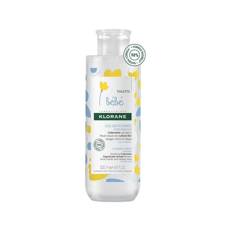 Klorane Bébé Eau Nettoyante Micellaire Sans Rinçage Flacon Well pompe 500ml Klorane Bébé Eau Nettoyante Micellaire Sans Rinçage Flacon Well pompe 500ml