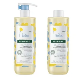 Klorane Bébé Gel Douceur Lavant Corps et Cheveux 2X500 ml