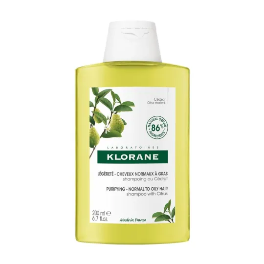 Klorane Cédrat Shampooing Cheveux Gras 200ml