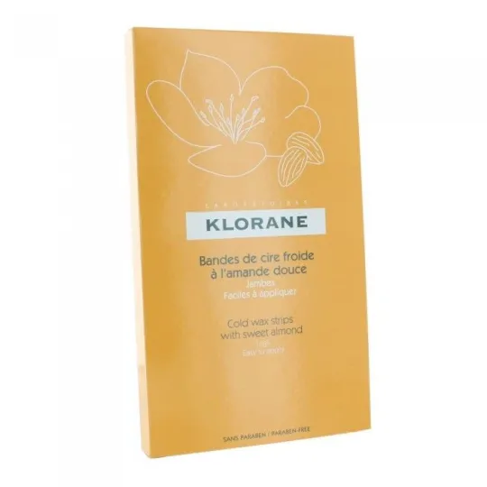 Klorane Cire Dépilatoire à Froid Boîte de 6 bandes Klorane Cire Dépilatoire à Froid Boîte de 6 bandes
