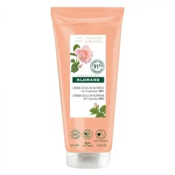 Klorane Crème de Douche Nutritive Lait de Rose Vegan 200ml