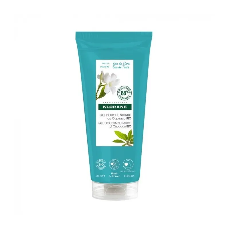 Klorane Gel Douche Nutritif Eau de Tiaré Vegan 200ml