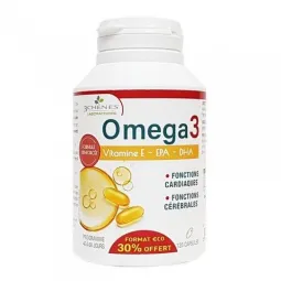 3 Chênes Omega 3 Formule Renforcée 120 Capsules dont 30% OFFERT