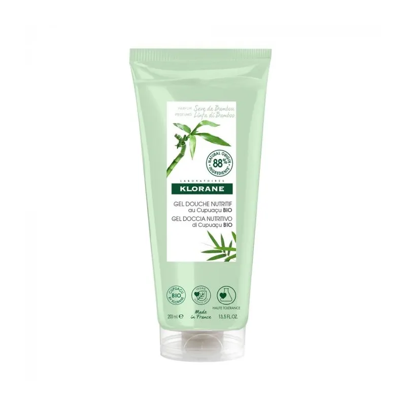 Klorane Gel Douche Nutritif Sève de Bambou Vegan 200ml