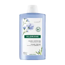 Klorane Lin Bio Shampoing Volume - Cheveux Fins 400ml