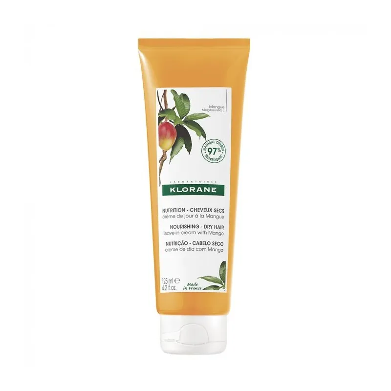 Klorane Mangue Crème de Jour Nutrition Cheveux Secs 125ml