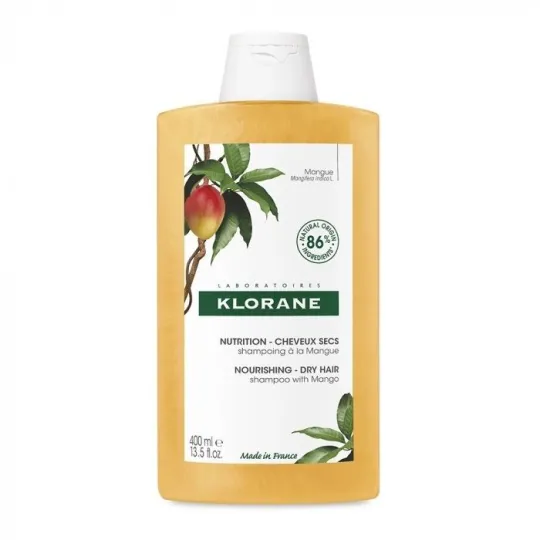Klorane Mangue Shampooing Nutrition Cheveux Secs 400ml Klorane Mangue Shampooing Nutrition Cheveux Secs 400ml