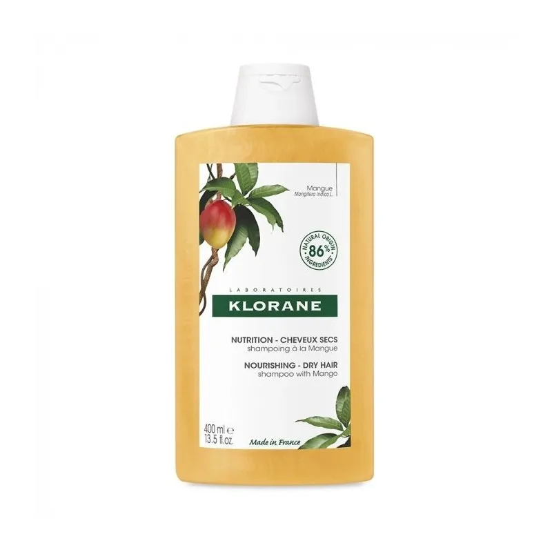 Klorane Mangue Shampooing Nutrition Cheveux Secs 400ml Klorane Mangue Shampooing Nutrition Cheveux Secs 400ml