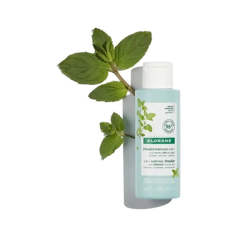 Klorane Menthe Aquatique Poudre Purifiante 50g