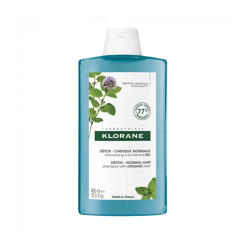 Klorane Menthe Aquatique Shampooing Vegan 400ml