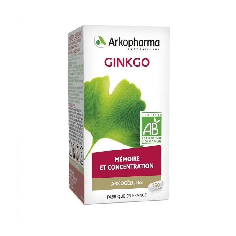 Arkogélules Ginkgo Bio 150 gélules