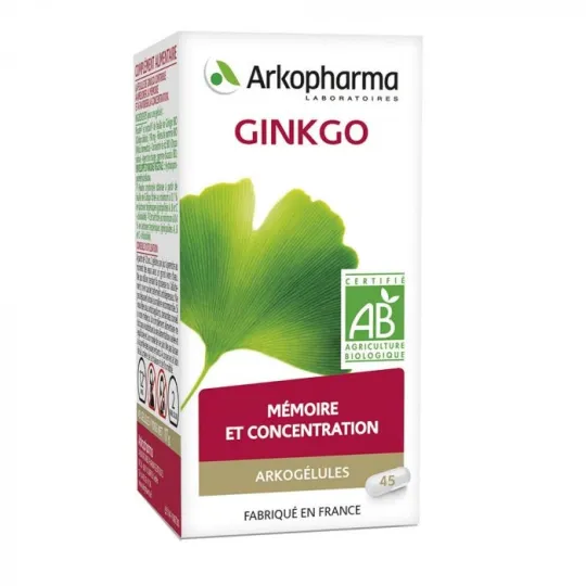 Arkogélules Ginkgo Bio 45 gélules Arkogélules Ginkgo Bio 45 gélules
