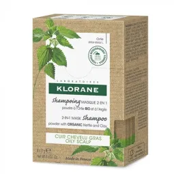 Klorane Ortie Bio Shampooing Masque 2 en 1 à l'Argile 8X3g