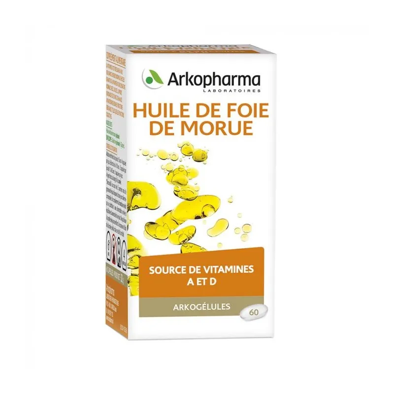 Arkogélules Huile de Foie de Morue 60 Capsules